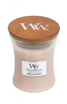 WoodWick Vanilla & sea salt közepes illatgyertya